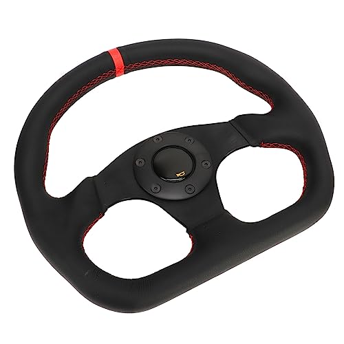 Volante per Auto Tipo D, Volante per Auto Sportiva Telaio Nero per Veicolo