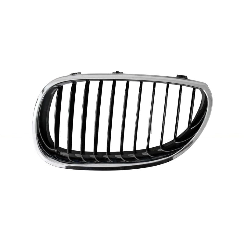 Grille de calandre avant gauche noire et chrome pour BMW Série 5 E60 E61