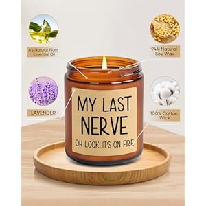 Mylastnervelavendersoycandlefunnygiftsforwomenmothersdaygiftbirthdaypresentsforbestfriendssisters Urban Country Home Decor My last nerve lavender soy candle funny gifts for women mothers day gift birthday presents for best friends sisters urban country home decor