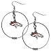 Siskiyou NFL Broncos 2-Inch Hoop Earrings