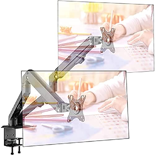 Support double ecran PC ACROPAQ noir avec bras articulé à ressort