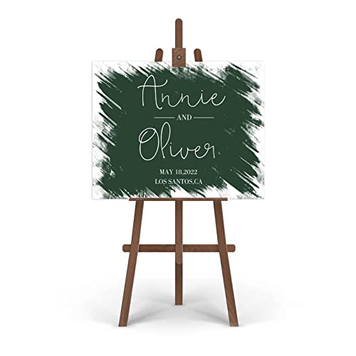 Panneau calligraphie moderne personnalisable mariage nom