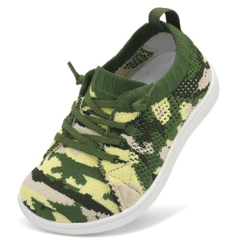 Image of LeIsfIt Toddler Shoes Girls Boys Wide Shoes Kids Zero Drop Minimalist Sneakers Barefoot Slip on Tennis Sneakers