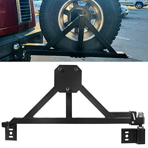 ECOTRIC Tire Carrier Mount Compatible with All Hummer H2 w/Drop Down Option Black Heavy Duty