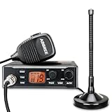 ABBREE CB Radio with Magnetic Mount Antenna for Truckers Long Range AM FM Professional CB Radios,Compact Design,Instant Emergency Channel 9/19,Full 40 Channels,Handheld Mic,LCD Display,VOX