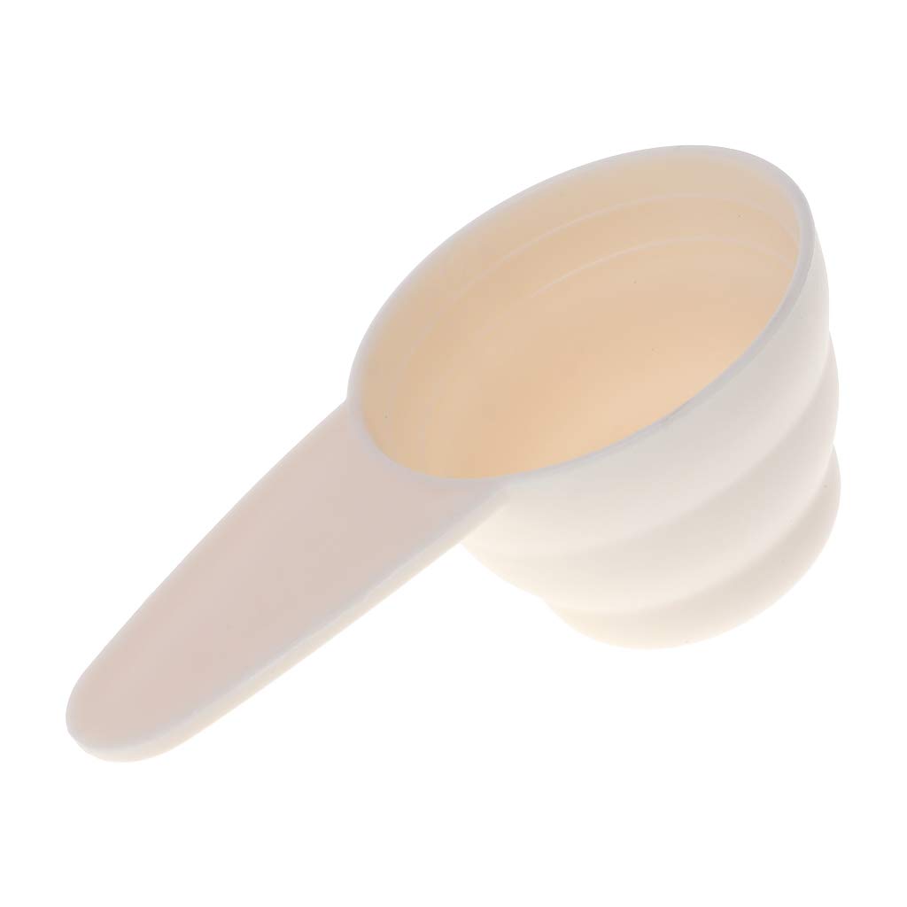 Diioomieeu White Food Grade Measuring Spoon With Scale Coffee Baking Utensils Milk