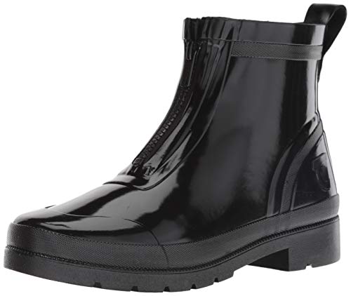 TRETORN Women's LINAZIPWNT Rain Boot, Black, 9 M US