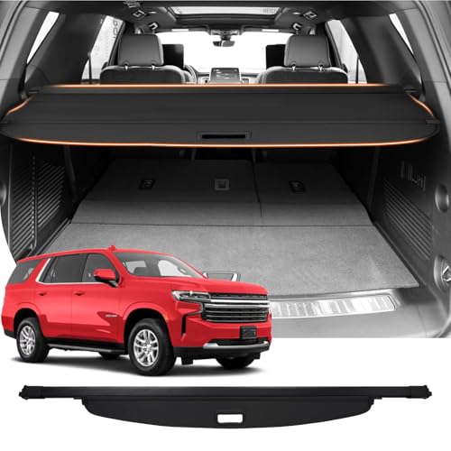 Image of Powerty Cargo Cover for 2021-2023 Chevy Tahoe&Suburban Accessories, Canvas