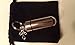 Silver Filigree Cross Anointing Oil Vial Holder Keychain with Velvet Pouch