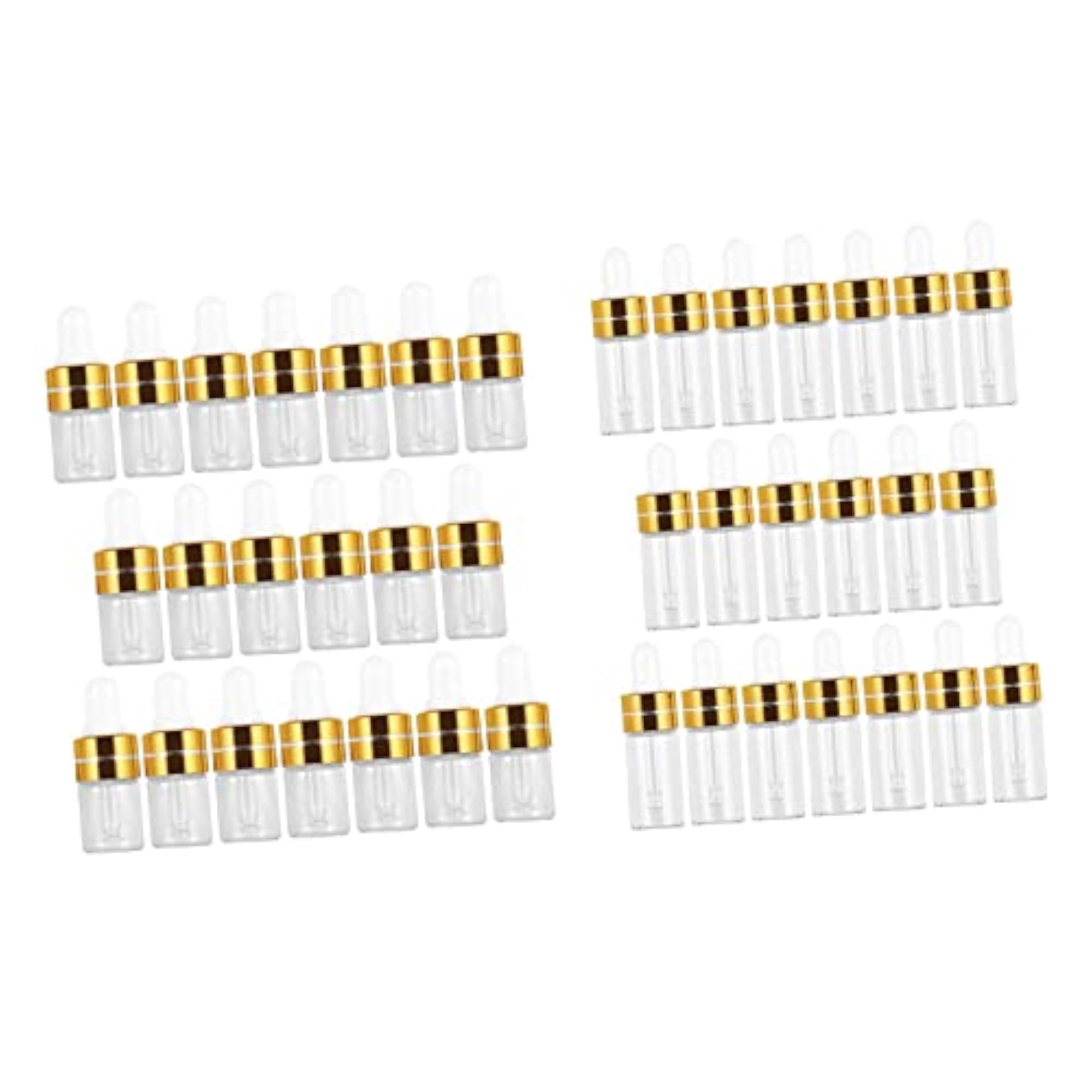40 Pcs Empty Glass Dropper Bottles For Perfume Oils