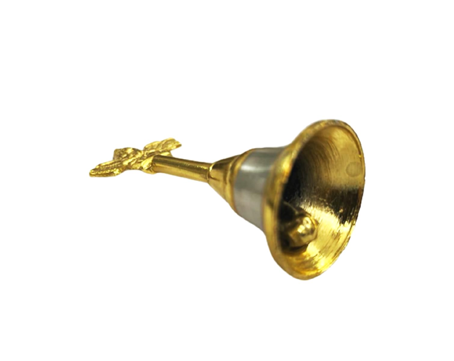 numeroastro Puja Bell | Ghanti | Hand Bell | Garud Bell for Puja (4 Inches Approx) (1 Pc) 1