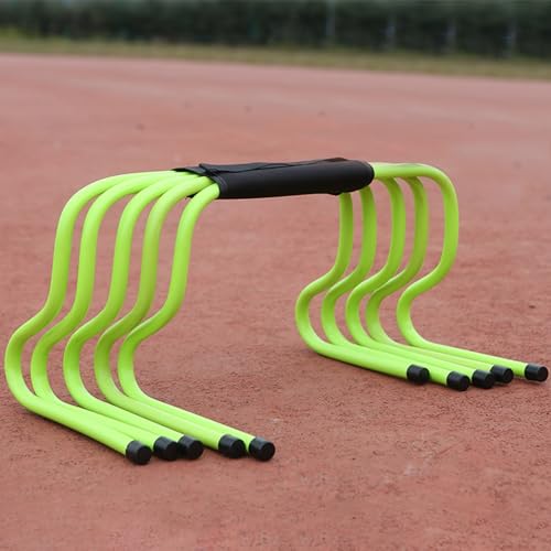 Haies d'agilité de 50 cm en vert pour entraînement d'athlétisme et fitness