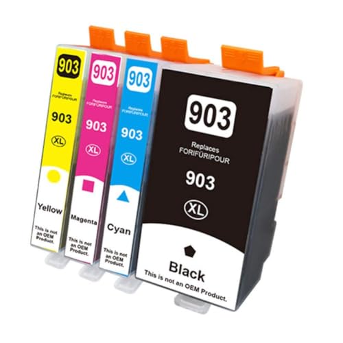 Cartouches d'encre 903XL compatibles Officejet Pro 6960 contre les pannes d'encre sèches