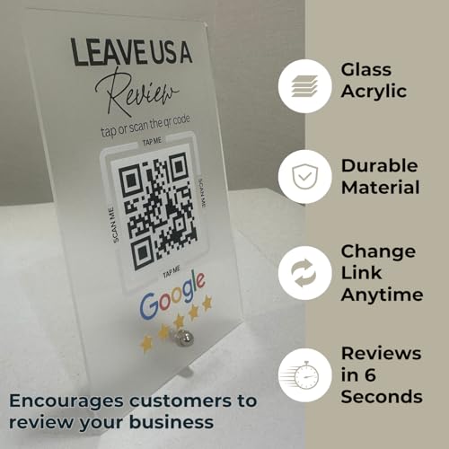 tinydabba Premium Frosted NFC & QR Code Review Standee – 4x6 Inches by tinydabba - 7