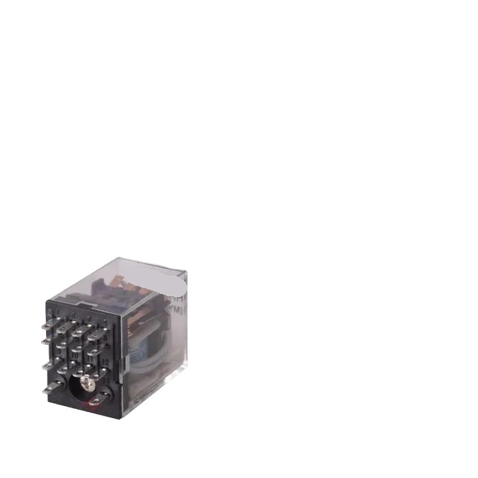 Relés Bobina de Cobre con Base Enchufe, 10 Unidades, 12 V, 24 CA, 110, 220, HH52P/53P/54P, HH62P, HH63P, CC(12V(10PCS),HH54P AC)