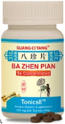 Ba Zhen Pian Ba Zhen Pian Tonics8™used for deficiency of both Qi and Bloodused for deficiency of both Qi and Blood