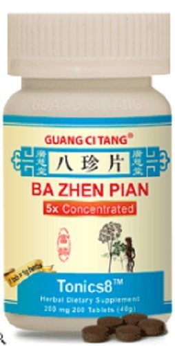 Ba Zhen Pian Ba Zhen Pian Tonics8™used for deficiency of both Qi and Bloodused for deficiency of both Qi and Blood