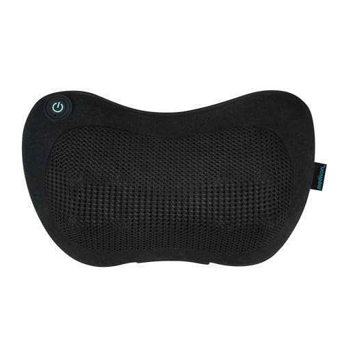 Medivon - Coussin Massage Shiatsu Travel 3 MV-TRAVEL3 - Chauffant Sans Fil Ergonomique - Double Rotation Profonde pour Nuque Dos Jambes - Batterie Longue Durée