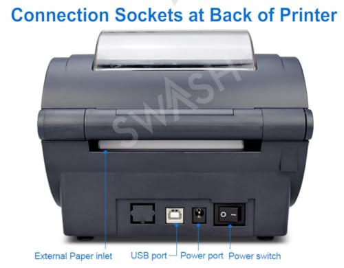 SWASH 9210-U Thermal Label Printer, Bar Code Label Printer, 4×6" Shipping Label Printer - Image 5