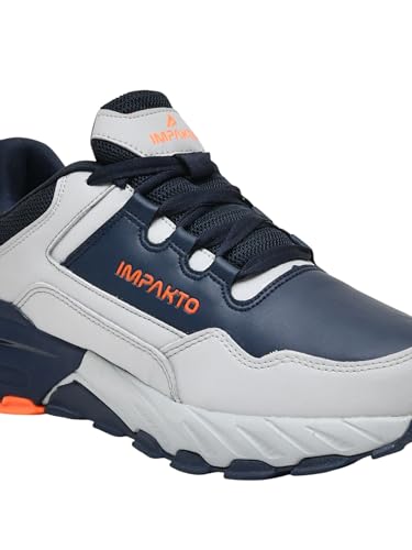 Image of Impakto TerrainMax Waterproof & Mositure Wicking Hikng & Trekking Shoes | All Terrain Grip | Lightweight & Breathable | Washable | Comfort on Heel | Rugged Traction for Mountain, Trail & Adventure