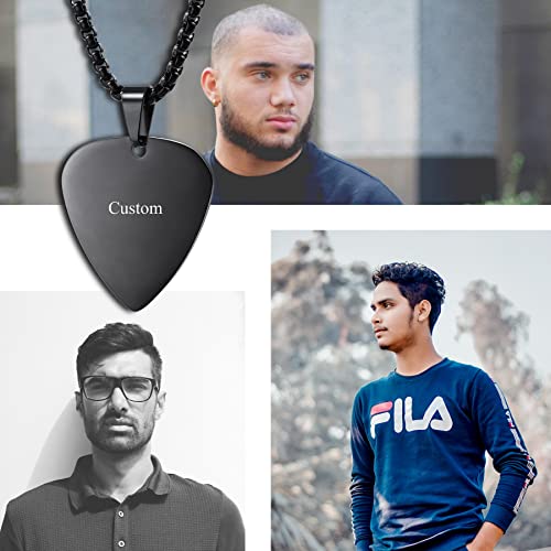 Memediy Personalized Mens Rock And Roll Necklace Customize Music Necklaces For Men Woman Stainless Steel Cool Jewelry #TOP2