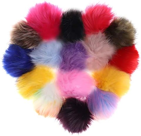 100 Pcs Faux Fur Pom Poms For Hats Faux Fur Fluf In Pakistan - Foto 8