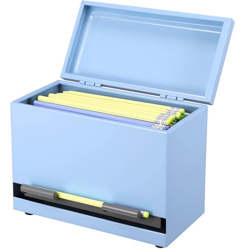 Mifoci Pencil Dispenser for Classroom Pastel Stainless Steel,Blue
