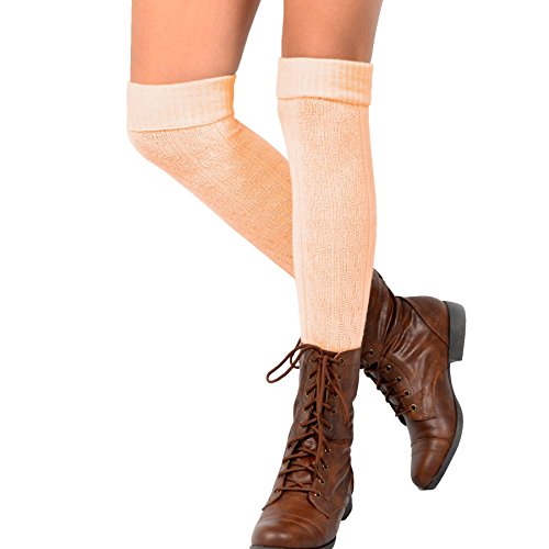 Image of Fashionable Cotton Slouchy Boot Socks for Women and Girls: Long Thigh Highs, Over-the-Knee Highs, and Knee Highs