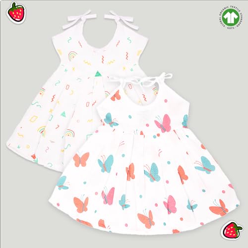 Image of Kidbea Extra Soft Mulmul Cotton Jhabla Cloth for New Born Baby Set