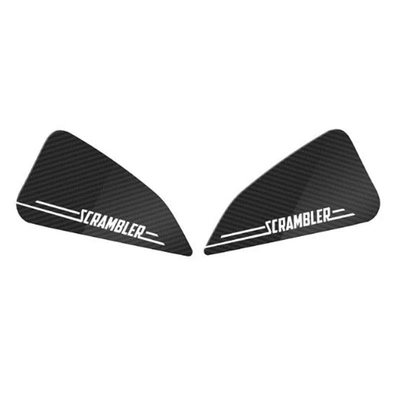 Autocollants Moto pour Ducati Scrambler tampon de réservoir aspect fibre de carbone Premium