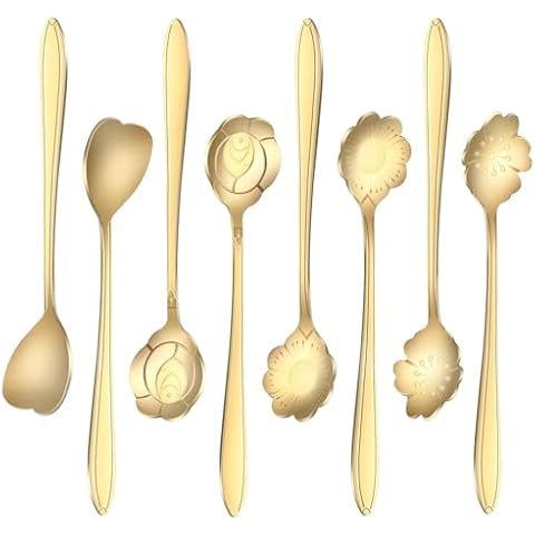AHQiZFX Flower Dessert Spoons Set Cover