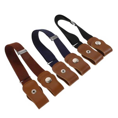 3Pcs Stretchy Waist Belt for Boys Durable Elastic Belts and Light for Everyday Wear and Special Occasions