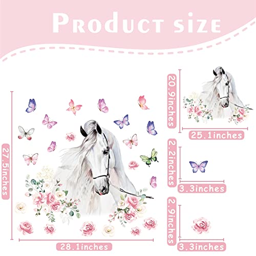 Vinilos Decorativos de Caballos Blancos en Vinilo miniatura 3