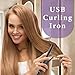 Imagen de Plancha Y Rizador De Cabello 2 En 1: Rizador Portátil Con Carga USB