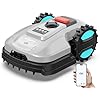 YARDCARE E400 Robot Tondeuse Contrôle Via App,Jusqu'à 400 m²,Hauteur de Coupe 20-60mm,Capteur de Pluie,Tondeuse Robot Gazon Largeur de Coupe 18cm,Moins de 60 DB