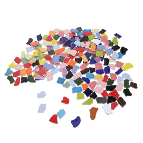 DECOMELODY 1000g Tesselles Céramique Pour Mosaïque Morceaux Irréguliers Multicolores Pour Décoration Créative Et Projets Artisanat