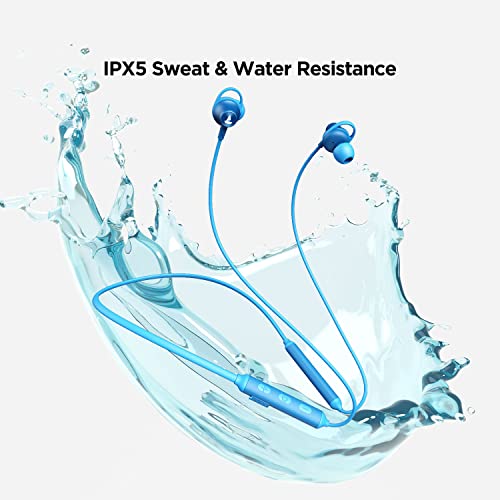 Image of boAt Rockerz 245v2 Bluetooth Wireless in Ear Earphones with Upto 8 Hours Playback, 12mm Drivers, IPX5, Magnetic Eartips, Integrated Controls and Lightweight Design with Mic(Ocean Blue)