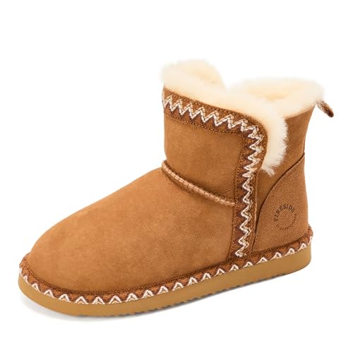 Dearfoams Women's Perth Shearling Fold-Down Bootie 11