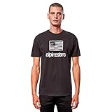 Alpinestars 1213-72620-10-M: Flag Tee Black Md