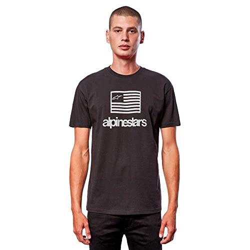 Alpinestars 1213-72620-10-M: Flag Tee Black Md