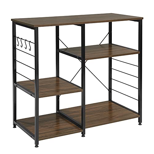 estantes de madera para microondas