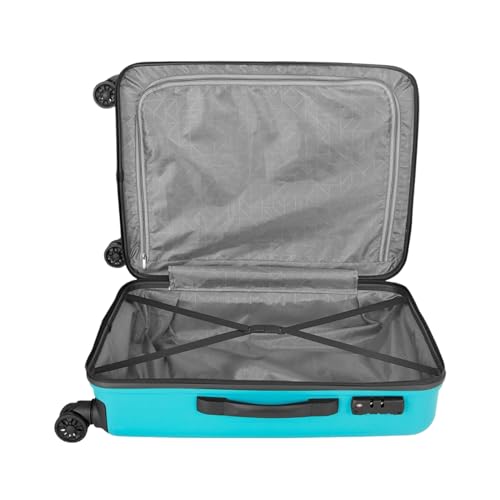 Image of Safari Polypropylene (Pp) Lancer Spinner 8 Wheel Hard-Sided Polypropylene 5 Years Warranty Luggage Set Of 2 Trolley Bags (55 & 66 Cm) (2Pc Set (55 + 66 Cm), Skuba Blue), Small, Medium, H-460 Cm