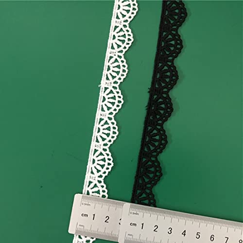 Xingmo 8m Lace Edge Trim Ribbon Embroidered Floral Lace Wide 1.5cm (White) - Image 3