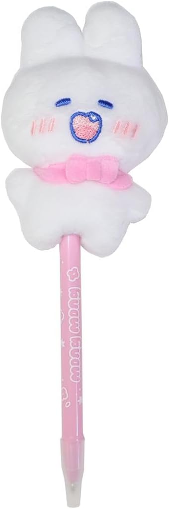 funbox Lovely MongMong Oil-Based Ballpoint Pen, Plush Ballpoint Pen, Plush Toy, 25000101