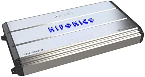 Hifonics ZXX-3200.1D Zeus Mono Channel Car Audio Amplifier (Silver) – Class D Amp, 3200-Watt, Aluminum Heat Sink, Variable Electronic Crossover, Illuminated Logo, Bass Remote Included, 1 Ohm Stable