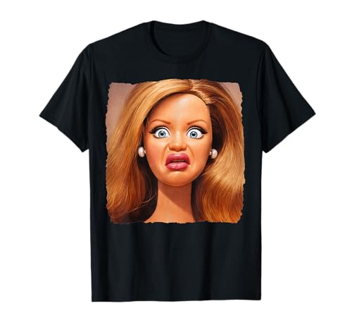 Image of Funny Doll Face Meme Hilarious Disgusting Style Humor Art T-Shirt