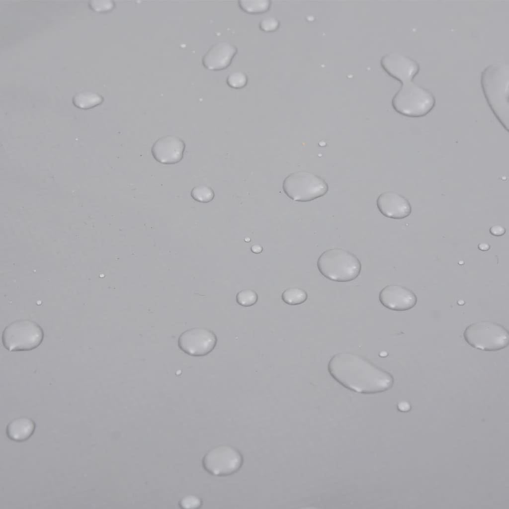 Telone grigio 3 x 6 m 650 g/m² | Tela PVC di alta qualità, resistente all'acqua strappo, uso esterno, copre mobili rimorchio