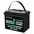 EverExceed 12V 100AH LiFePO4 Battery with Built-in 100A BMS, 1280Wh Energy Lithium Battery with Low Temperature Protection, Perfect for Yacht, Boat, Marine, RV, Home Energy