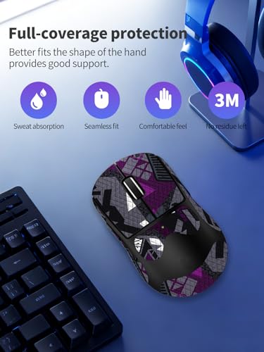 For Logitech G PRO X Superlight 2 DEX Protector de Mouse Gris Púrpura miniatura 2