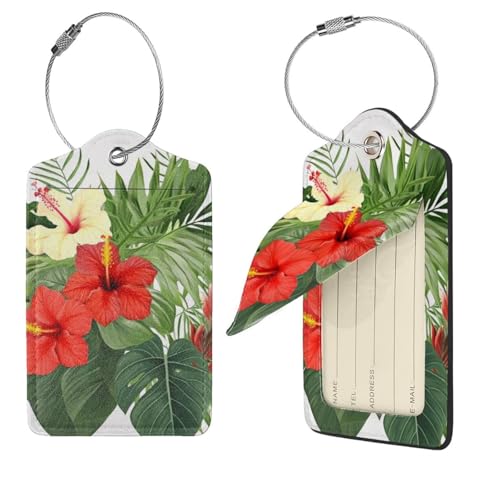 Étiquettes de bagage en cuir haut de gamme protection intimité et attaches en acier robuste